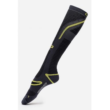 Sosete pentru schi Pirmaloft - Galben/Bleumarin