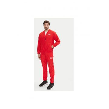 Trening cu buzunare cu fermoar si gluga