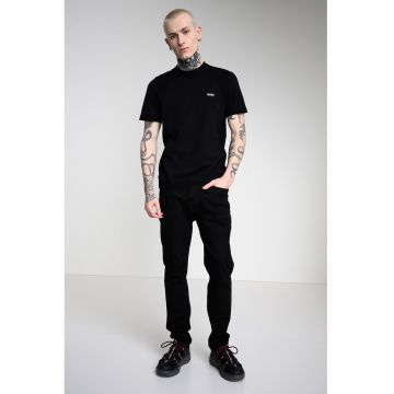 Tricou cu decolteu la baza gatului Momentum - Negru