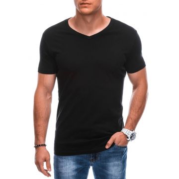 Tricou din bumbac cu decolteu in V