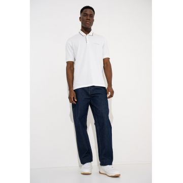 Tricou polo uni - Alb