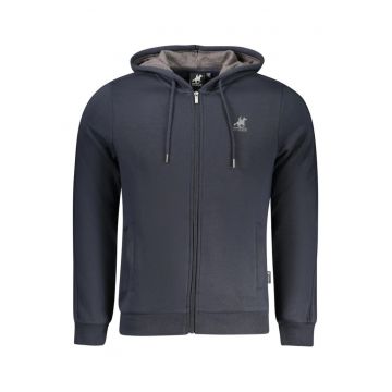 U.S. GRAND Hanorac barbati - cu fermoar - logo - Regular fit - Bleumarin inchis