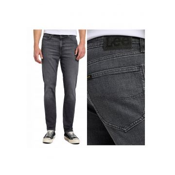 Blugi Barbati -  Austin - Regular Fit - Talie Medie - Fermoar - Lungi - 5 Buzunare - Bumbac - Gri - Gri