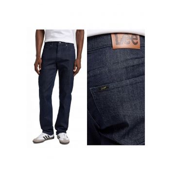 Blugi Barbati -  X - Regular Fit - Talie Medie - Fermoar - Lungi - 5 Buzunare - Bumbac - Albastru - Albastru