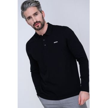 Bluza din bumbac cu logo discret - Alb/Negru