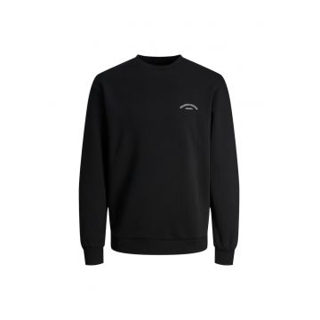 Bluza JACK &JONES College Logo Crew PLS 53559 - Negru