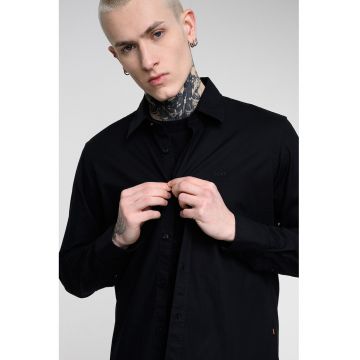 Camasa regular fit cu maneci lungi Relegant - Negru