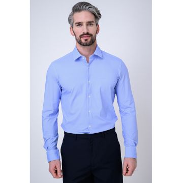 Camasa slim fit cu imprimeu Kenno - Albastru/Albastru deschis