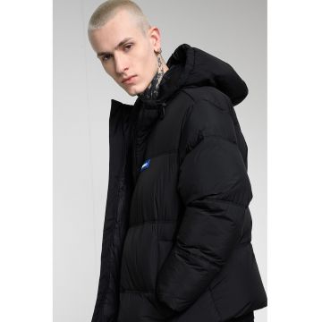 Geaca cu gluga - Albastru/Negru
