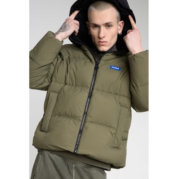 Geaca cu gluga - Kaki/Negru