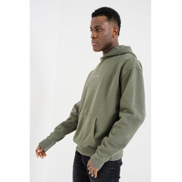 Hanorac lejer cu maneci cazute - Verde sparanghel