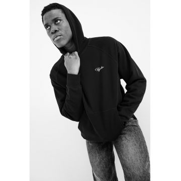 Hanorac lejer din amestec de bumbac - Negru