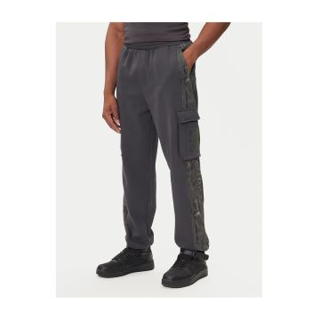 Pantaloni barbati  gri - trening - bumbac -