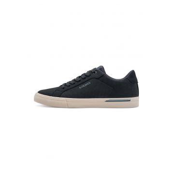 Pantofi sport low-cut din piele ecologica - Albastru inchis