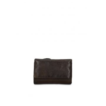 Portofel de piele Boreal - Verde inchis