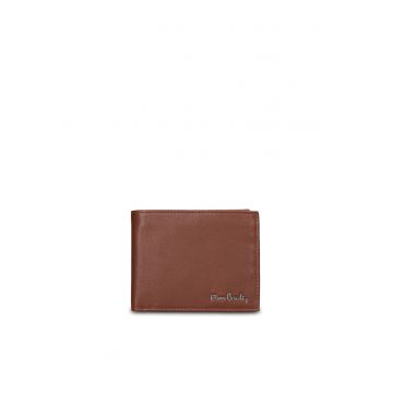 Portofel pliabil din piele Arden Chic - Maro cognac