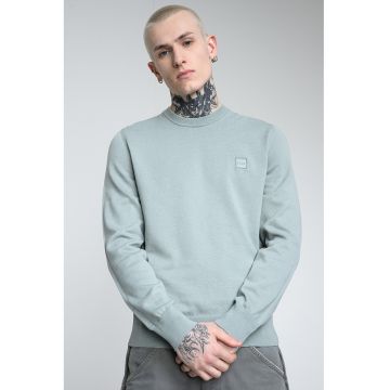 Pulover din amestec de bumbac si casmir Kanovano - Verde deschis