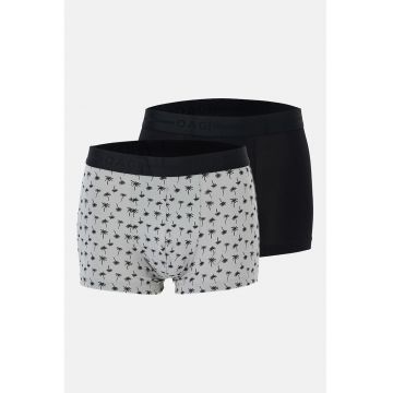 Set de boxeri cu logo 2 perechi - Alb/Negru