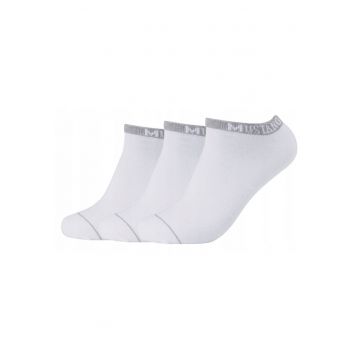 Sosete Barbati -  MU33031 – 1001 - 3 Perechi - Scurti - Design Simplu edwqCu Logo - Confortabile Si Respirabile - Bumbac - Alb