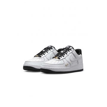 Tenisi barbati  Air Force 1'07 Mini Jewel - piele naturala/sintetic/textil - alb/negru