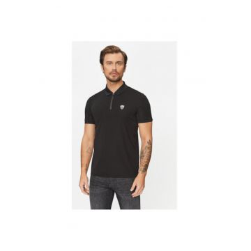 Tricou barbati - Emporio Armani  303083328 - Viscoza/Poliamida - Negru - Negru