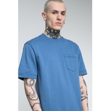 Tricou din bumbac Nestite - Albastru prafuit