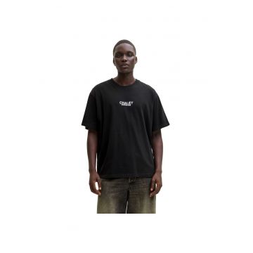 Tricou JACK &JONES Crest Back Print 53465 - Negru