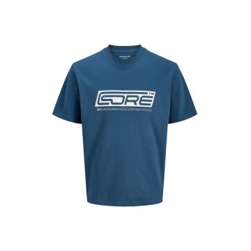 Tricou JACK &JONES Pulse Big Branding 53460 - Albastru