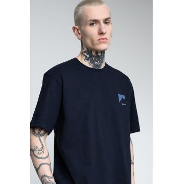 Tricou lejer din bumbac Polar - Bleumarin