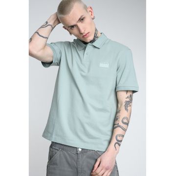 Tricou polo cu logo - Verde pal