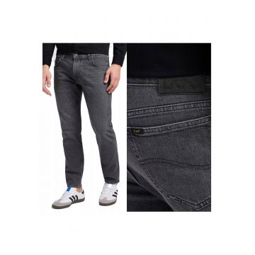 Blugi Barbati -  Rider - Slim Fit - Talie Medie - Fermoar - Lungi - 5 Buzunare - Bumbac - Elastan - W33-L34 US - Gri
