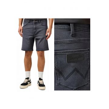 Blugi Barbati Scurti -  Frontier Short - Straight Fit - Talie Joasa - Fermoar - Lungi - 5 Buzunare - Bumbac - Elastan - W31-L30 US - Albastru