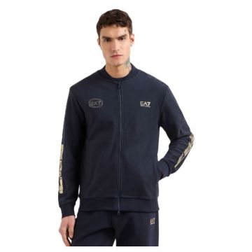 Bluza cu fermoar  pentru Lifestyle - M T-TOP FZ GOLD - 7M000314-AF13527-UB102 - Albastru - Albastru