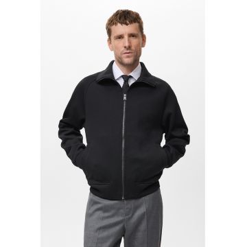 Bluza de trening uni cu fermoar - Negru