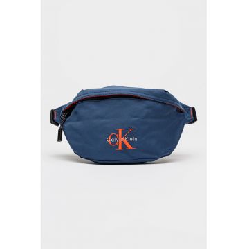 Borseta cu logo brodat - Albastru inchis