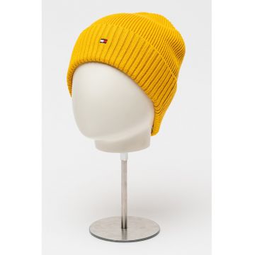 Caciula elastica din amestec de bumbac organic - Maro deschis