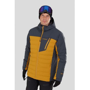 Geaca cu aspect contrastant pentru ski Fairfield - Portocaliu inchis/Gri antracit