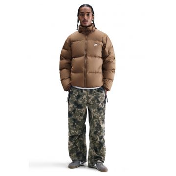 Geaca cu vatelina si buzunare cu fermoar - Maro deschis