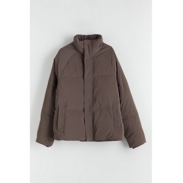 Geaca lejera cu gluga - Maro taupe