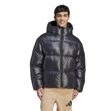 Geaca matlasata cu gluga - Negru