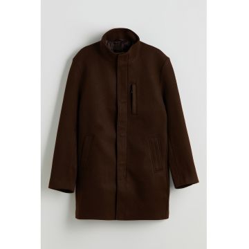Haina scurta cu guler mediu - Maro
