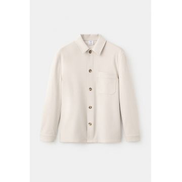 Jacheta-camasa cu buzunar pe piept - Bej
