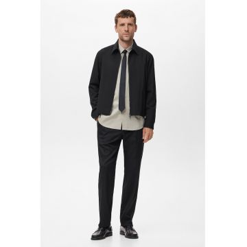 Jacheta uni cu fermoar - Negru