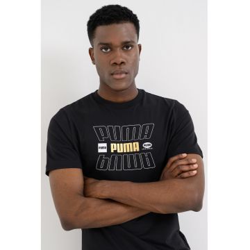 Men - Tricou cu imprimeu logo Ess Lab Holiday - Negru