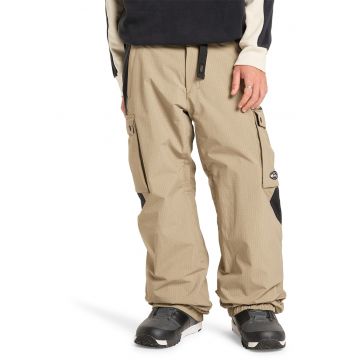 Pantaloni cargo pentru ski Snow Down - Negru/Bej