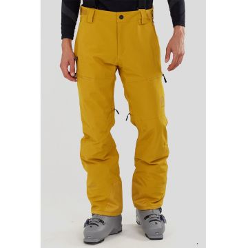 Pantaloni cu bretele pentru ski Teak - Galben sofran