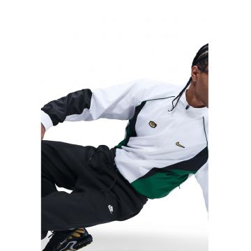 Pantaloni de trening cu buzunare laterale - snur - model uni - Negru