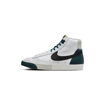Pantofi medii pentru baschet Blazer - Alb/Verde inchis