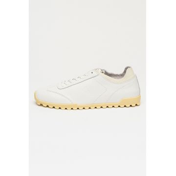 Pantofi sport cu garnituri din piele Runner - Alb