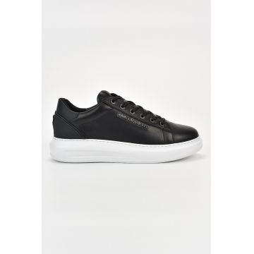 Pantofi sport din piele cu detalii logo - Negru/Alb optic